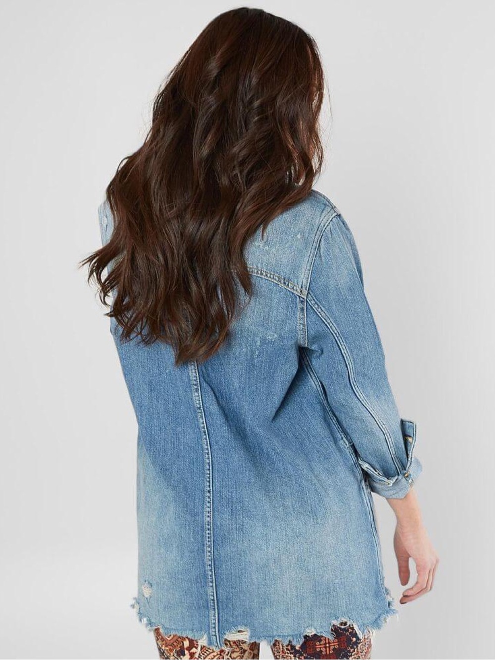 Free People Moonchild Denim Shirt Jacket
Color Indigo Blue Size Medium - Picture 2 of 16